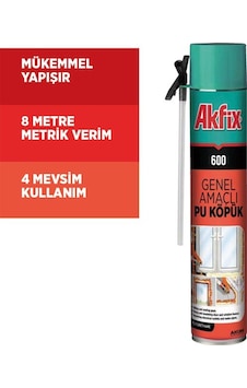 Akfix 600 Genel Amaçlı Pu Köpük 750ML / 600G
