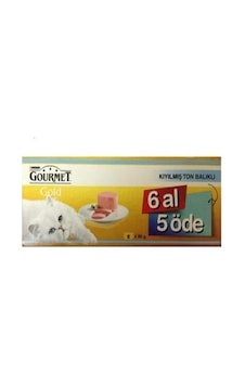 Purina Gourmet Gold 6 Al 5 Öde Kıyılmış Ton Balıklı Yetişkin Kedi Maması 85 G