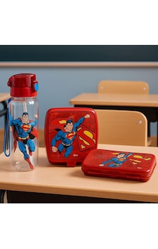 Efe Mark Superman Lisanslı Okul Seti 500 Ml Matara, Beslenme Kutusu, Kalem Kutusu Kırmızı Efe Mark Superman Lisanslı Okul Seti 500 Ml Matara, Beslenme Kutusu, Kalem Kutusu Kırmızı