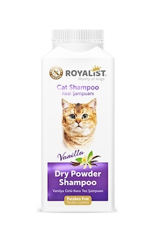 Royalist Parabensiz Kediler İçin Vanilyalı Kuru Toz Şampuan 150 G