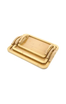 River World Seri C 3 Adet Tepsi Bambu Çok Renkli River World Seri C 3 Adet Tepsi Bambu Çok Renkli