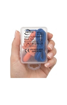 Vento Çam Tipi Tekrar Kullanılabilir Kulak Tıkacı 4 Adet