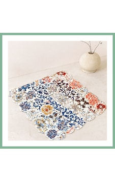 Bşkvirgo Dikdörtgen Kaydırmaz Su Emici Banyo Paspası 70x34 Cm Bsk2026 Çok Renkli