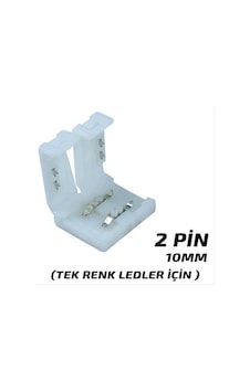 10 Adet 10Mm 2 Pin Üç Çipli Şerit Led Ekleme Aparatı Birleştirici 10 Adet 10Mm 2 Pin Üç Çipli Şerit Led Ekleme Aparatı Birleştirici