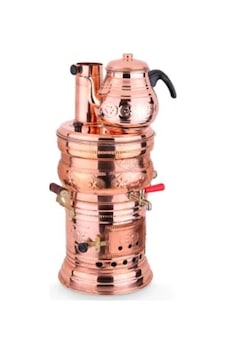 Alttan Sobalı 1 Demlik Bakır 4 L Semaver Alttan Sobalı 1 Demlik Bakır 4 L Semaver