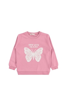 Civil Girls Kelebek Baskılı 2-5 Yaş Sweatshirt - Pembe Gül Kurusu Civil Girls Kelebek Baskılı 2-5 Yaş Sweatshirt - Pembe Gül Kurusu