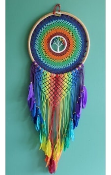 Rüya Kapanı Dream Catcher Model 3 Çok Renkli Rüya Kapanı Dream Catcher Model 3 Çok Renkli