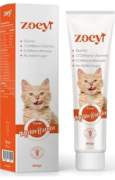 Zoey Multivitamin Paste Kediler İçin Malt 100 G Zoey Multivitamin Paste Kediler İçin Malt 100 G