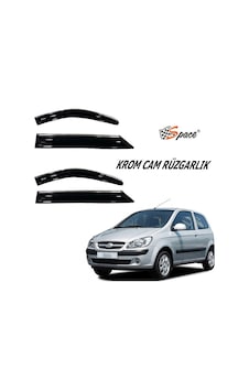 Hyundai Getz Krom Cam Rüzgarlığı 1.2Mm 2002 4'Lü - Caru447