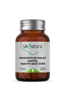 Venatura Magnezyum Malat Takviye Edici Gıda 100mg 60 Kapsül Venatura Magnezyum Malat Takviye Edici Gıda 100mg 60 Kapsül