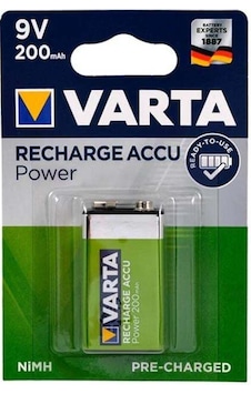 Varta 9 Volt 200 Ma Şarjlı Pil Varta 9 Volt 200 Ma Şarjlı Pil