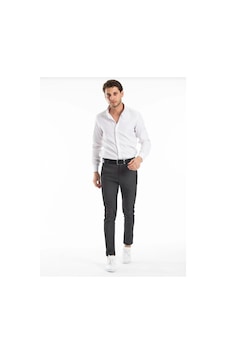 Denim Loni Captiva İtalyan Kesim Slim Fit Erkek Keten Pantolon-5419 Füme Denim Loni Captiva İtalyan Kesim Slim Fit Erkek Keten Pantolon-5419 Füme