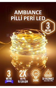 Peri Led Gün Işığı 3 Metre Dekoratif Yılbaşı Ve Parti Süsleme 3 M Led Gün Işığı Peri Led Gün Işığı 3 Metre Dekoratif Yılbaşı Ve Parti Süsleme 3 M Led Gün Işığı