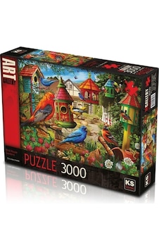 Puzzle 3000 Parça Bird House Gardens Puzzle 3000 Parça Bird House Gardens