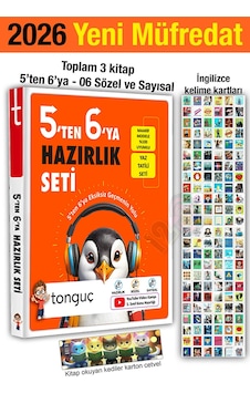 5'ten 6'ya Hazırlık Seti 2026 3 Kitap Yaz Tatili 5. Sınıf Tekrar 6. Sınıf Konu Özetli İngilizce Kartlar 5'ten 6'ya Hazırlık Seti 2026 3 Kitap Yaz Tatili 5. Sınıf Tekrar 6. Sınıf Konu Özetli İngilizce Kartlar