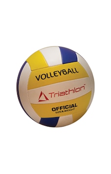 T123 Beyaz-sarı Voleybol Topu Sarı - Beyaz - Mavi