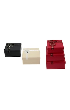 3pcs Kare Mat Mix Renkli - Kabartma Desen Karton Hediye Kutusu Kurdelalı 19-17-15cm 5332 3pcs Kare Mat Mix Renkli - Kabartma Desen Karton Hediye Kutusu Kurdelalı 19-17-15cm 5332