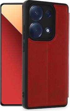 Gld-spt- Newface Xiaomi Redmi Note 13 Pro 4g Kılıf Flip Cover - Kırmızı Gld-spt- Newface Xiaomi Redmi Note 13 Pro 4g Kılıf Flip Cover - Kırmızı