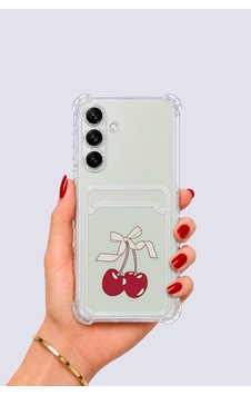 Hepsi Samsung Galaxy Uyumlu S24 Kartlıklı Kiraz Desenli Kılıf Najmaddin Çok Renkli Hepsi Samsung Galaxy Uyumlu S24 Kartlıklı Kiraz Desenli Kılıf Najmaddin Çok Renkli