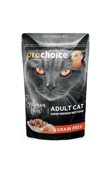 Prochoice Tahılsız Somon ve Ciğerli Yetişkin Kedi Maması 85 G Prochoice Tahılsız Somon ve Ciğerli Yetişkin Kedi Maması 85 G