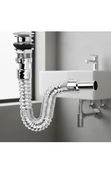 Yamanhobi Krom Basmalı Sifon -körüklü Sifon Bas Stoplu Lavabo Mutfak Sifonu-paslanmaz Çok Renkli Yamanhobi Krom Basmalı Sifon -körüklü Sifon Bas Stoplu Lavabo Mutfak Sifonu-paslanmaz Çok Renkli