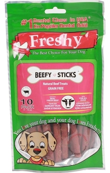 Freshy Biftekli Çubuk Köpek Ödülü 10'lu 100 G Freshy Biftekli Çubuk Köpek Ödülü 10'lu 100 G