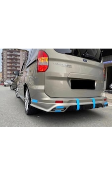 Ford Tourneo Courier Egzoz Görünümlü Arka Tampon Eki