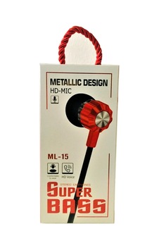 Ml-15 Kablolu Kulakiçi Kulaklık Ml-15 Kablolu Kulakiçi Kulaklık