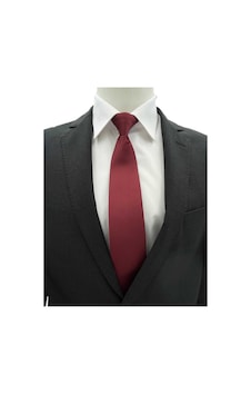 Brianze Hazır Bağlanmış Klipsli Mat Saten Bordo Kravat Bordo Brianze Hazır Bağlanmış Klipsli Mat Saten Bordo Kravat Bordo