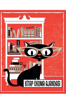 Kitap Okuma Ajandası - Gözlüklü Kedi