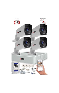 Ids - 4 Kameralı 1080p Fullhd 5mp Sony Lensli Kamera Seti - A1545