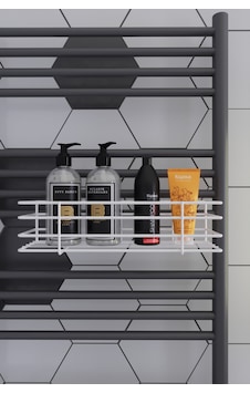 Hazneli Banyo Aksesuar Makyaj Kozmetik Sabunluk Havlupan Banyo Düzenleyici Banyo Rafı Beyaz