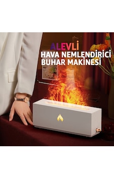 Robeve Şömine Görünümlü Aroma Difüzör Ve Hava Nemlendirici 0,75 Ml Beyaz Sessiz Çalışan Ultrasonik Robeve Şömine Görünümlü Aroma Difüzör Ve Hava Nemlendirici 0,75 Ml Beyaz Sessiz Çalışan Ultrasonik