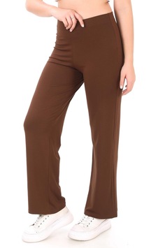 Extra Yumuşak Uzun Viskon Pantolon Home&outdoor-kahverengi Kahverengi