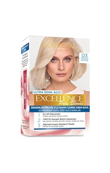Loreal Excellence 03 Ultra Açık Küllü Sarı Saç Boyası (372118318) Loreal Excellence 03 Ultra Açık Küllü Sarı Saç Boyası (372118318)