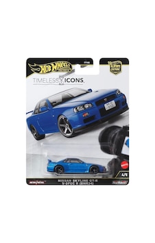 Premium - Nissan Skyline Gt-r V Spec Iı Bnr34 1/64 Timeless Icons 4/5 Mavi Premium - Nissan Skyline Gt-r V Spec Iı Bnr34 1/64 Timeless Icons 4/5 Mavi