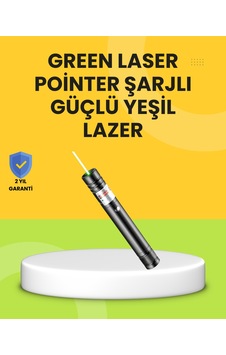 Uzun Mesafe Görünürlüklü Yeşil Lazer Pointer Şarjlı Uzun Mesafe Görünürlüklü Yeşil Lazer Pointer Şarjlı