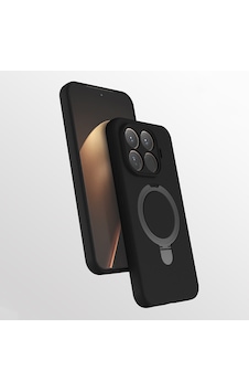 Xiaomi 15t Pro Kılıf M-safe Şarj Özellikli Standlı Silikon Samara Kapak Siyah Xiaomi 15t Pro Kılıf M-safe Şarj Özellikli Standlı Silikon Samara Kapak Siyah