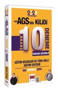 Yargı Yayınları 2026 Eğitim Bilimleri Meb Ags Nin Kilidi Tamamı Çözümlü 10 Branş Deneme