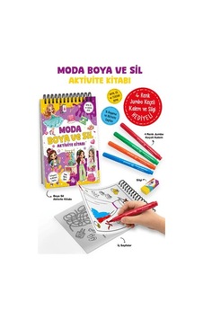 Moda - Boya Ve Sil Aktivite Kitabı Moda - Boya Ve Sil Aktivite Kitabı