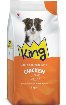 King Tavuklu Yetişkin Köpek Maması 7 Kg King Tavuklu Yetişkin Köpek Maması 7 Kg