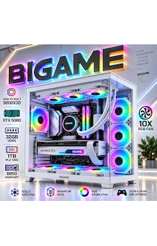 Bigame APOLLON V1 R7-9800X3D 16 GB 32 GB 1 TB M2 SSD RTX5080 Free Dos Masaüstü Oyuncu Bilgisayarı Bigame APOLLON V1 R7-9800X3D 16 GB 32 GB 1 TB M2 SSD RTX5080 Free Dos Masaüstü Oyuncu Bilgisayarı