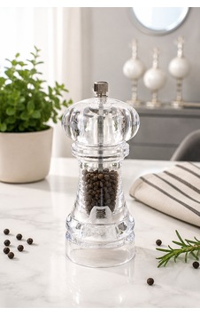 Akrilik Baharat-tuz Öğütücü -değirmeni 14 Cm Beyaz - 903348124 Beyaz