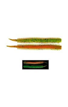 Fujin Yummy Sandworm 7cm Uv Firetiger Lrf Silikonu Fujin Yummy Sandworm 7cm Uv Firetiger Lrf Silikonu
