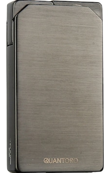 Quantoro Çift Torch Pürmüz Delicili Gunmetal Metal Puro Çakmağı - Trz1193 Quantoro Çift Torch Pürmüz Delicili Gunmetal Metal Puro Çakmağı - Trz1193