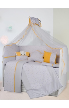 Aras Bebe Joli Uyku Seti 60x120 CM - Gri Aras Bebe Joli Uyku Seti 60x120 CM - Gri