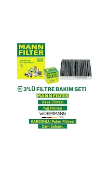 Wöbermann+mann Mercedes B Serisi B150 W245 Filtre Bakım Seti 2005-2011 3kp Wöbermann+mann Mercedes B Serisi B150 W245 Filtre Bakım Seti 2005-2011 3kp