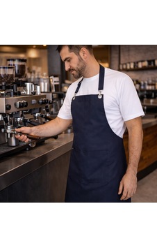 Mutfak Önlüğü Barista Leke Ve Sıvı İtici Kumaş Lacivert Mutfak Önlüğü Barista Leke Ve Sıvı İtici Kumaş Lacivert