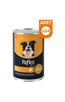 Reflex Plus Jöle İçinde Dana Etli Yetişkin Konserve Köpek Maması 24 Adet 400 Gr Reflex Plus Jöle İçinde Dana Etli Yetişkin Konserve Köpek Maması 24 Adet 400 Gr