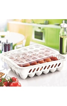24 Bölmeli Plastik Kapaklı Yumurta Saklama Kutusu Düzenleyici Yumurta Saklama Kabı Plastik Beyaz Diğer 24 Bölmeli Plastik Kapaklı Yumurta Saklama Kutusu Düzenleyici Yumurta Saklama Kabı Plastik Beyaz Diğer